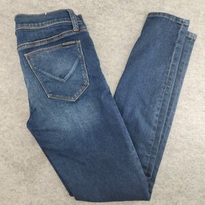Hudson Krista Super Skinny Blue Dark Wash‎ Stretch Denim Jeans Womens Size 28